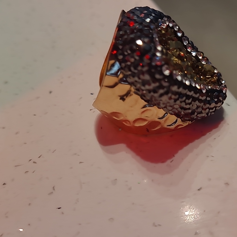 Resizable Gemstone Rhinestone Ring - Picture 4 of 4